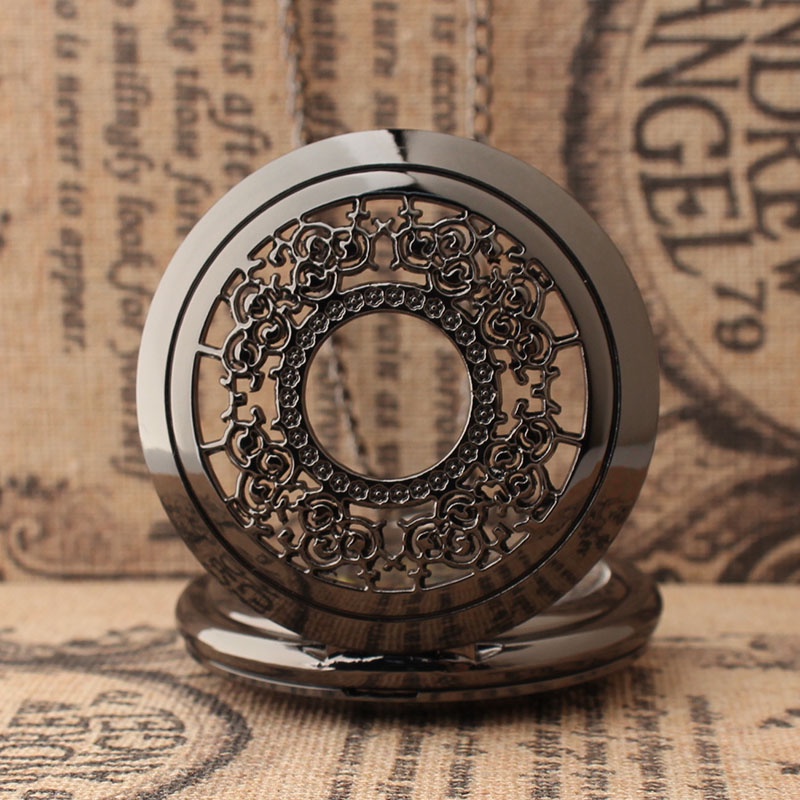 Đồng Hồ Quả Quýt Chạm Khắc Ngôi Sao Mặt Trăng Phong Cách Âu Mỹ 2017