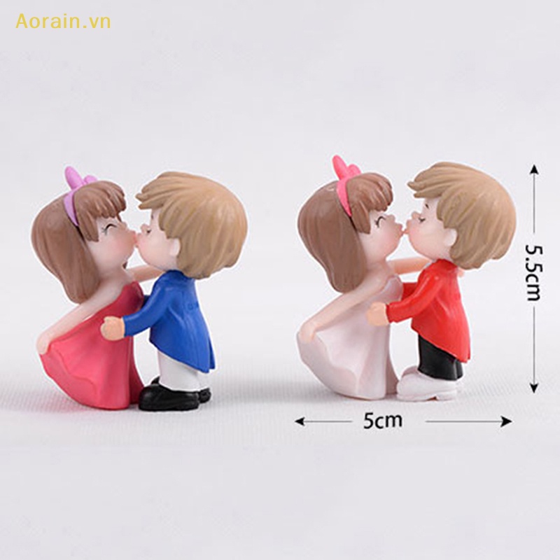Tượng Cặp Đôi Lãng Mạn Thu Nhỏ Trang Trí Vườn Nhà Búp Bê diy