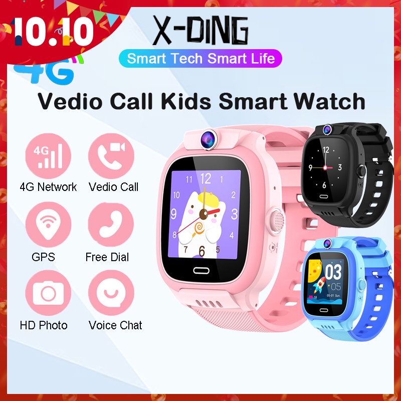 Đồng Hồ Thông Minh Cho Trẻ Em Bé Gái Vedio Call 4G Định Vị Trẻ Em Với Vị Trí GPS SOS Chống Nước Để Giúp Thẻ SIM Chụp ảnh Thực Hiện Cuộc Gọi