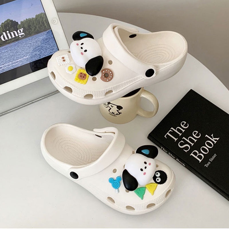 Dép quai ngang CLEMINE họa tiết chú chó dễ thương dành cho trẻ em