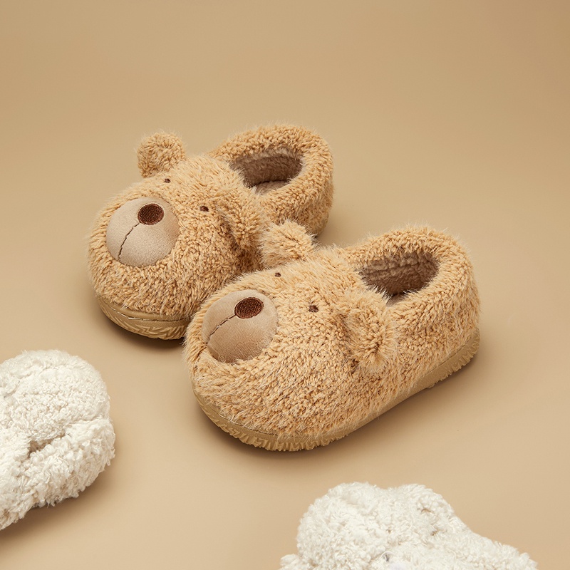 Dép bông Cheerful mario trẻ em hình gấu