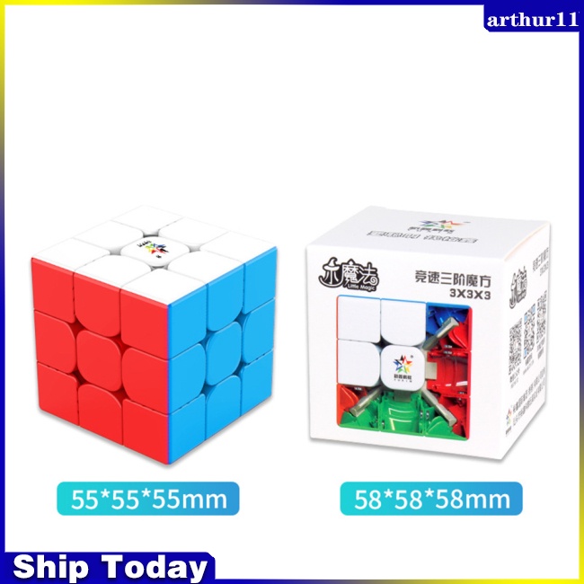 Đồ Chơi Khối Rubik 3x3 Xoay Tròn Mượt Có Nam Châm Giáo Dục Cho Người Lớn Và Trẻ Em