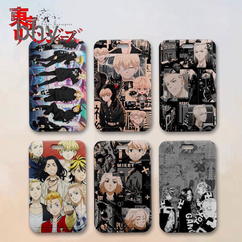 Bhy Ví Đựng Thẻ id / Danh Thiếp Họa Tiết Hoạt Hình tokyo revengers Có Dây Đeo