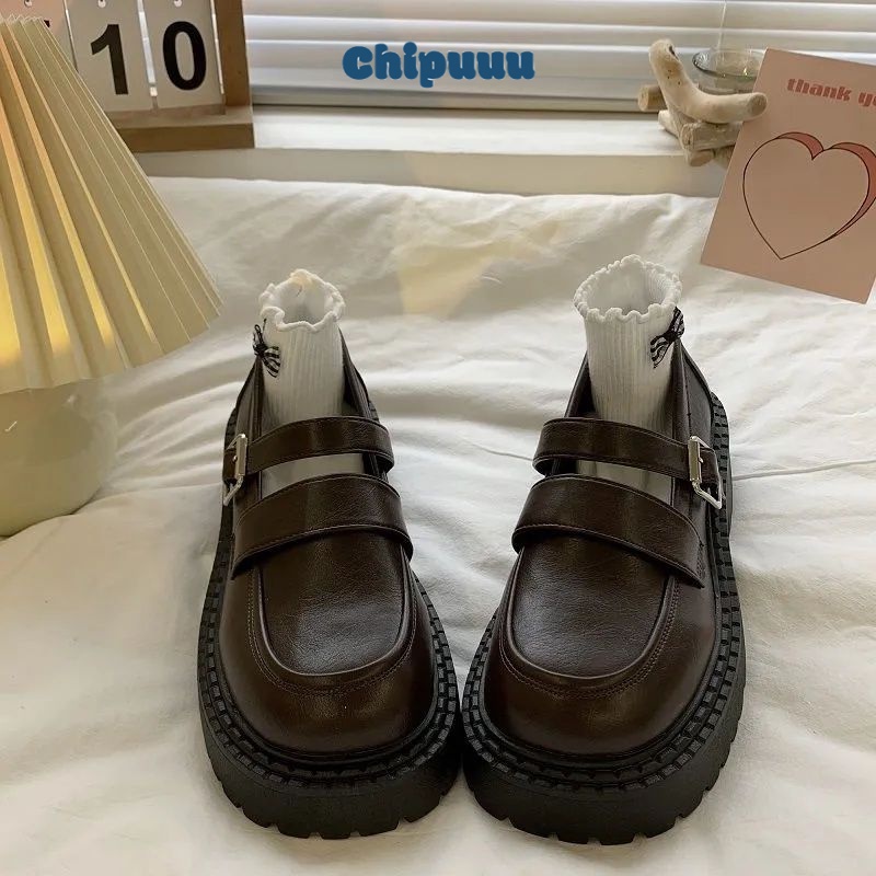 Chipuuu Giày búp bê nữ Giày mary jane Lolita Giày loafer Thoáng khí Năng động Đàn hồi tốt Phù hợp FDL2300MPF 41Z231012