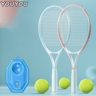 Youyou vợt tennis đơn, dụng cụ tự tập luyện tennis có dây đàn hồi cho người mới bắt đầu