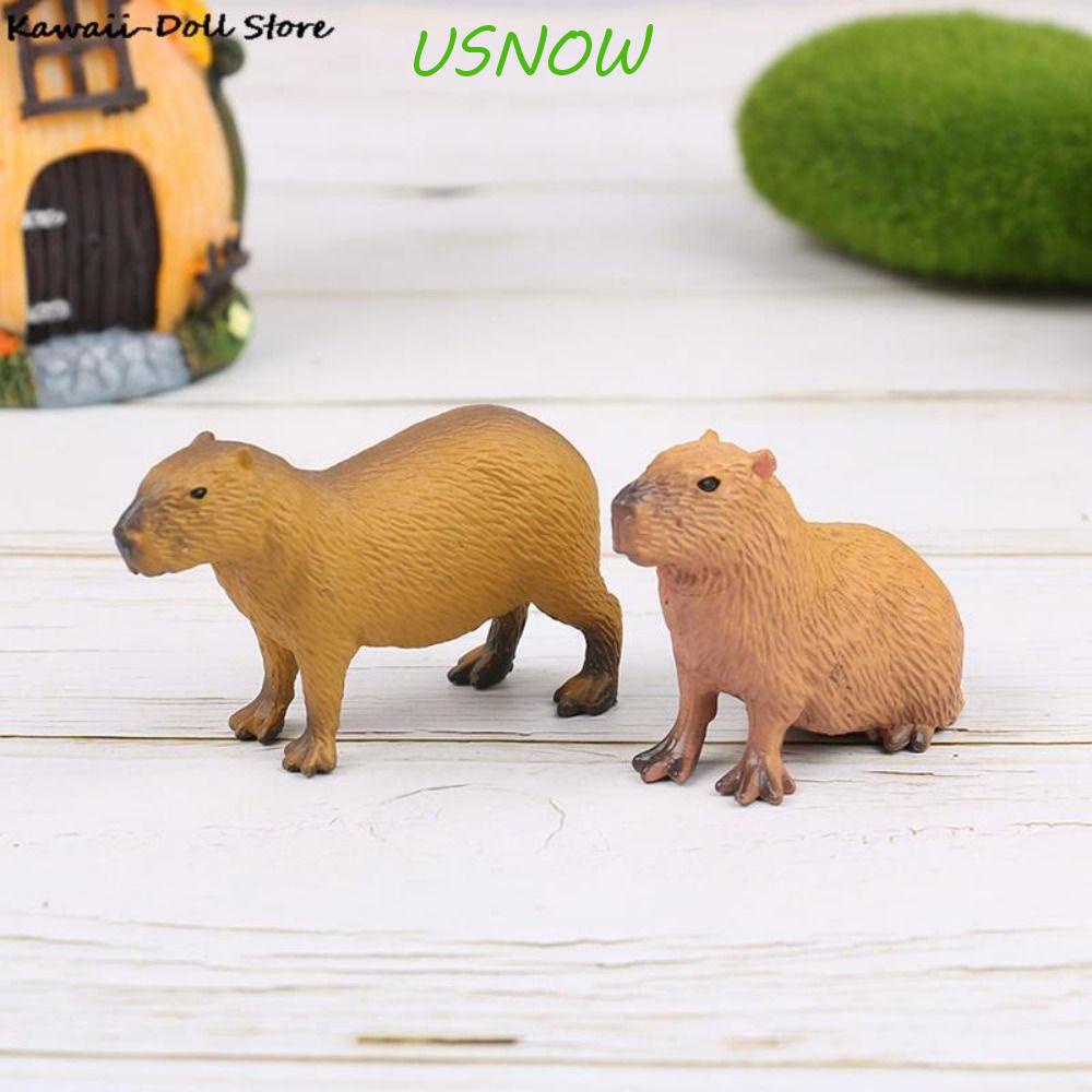 Usnow Đồ Chơi Mô Hình Động Vật Hoang Dã mini Cho Trẻ Em capybara Sưu Tầm Tượng Sưu Tầm Đồ Chơi capybara