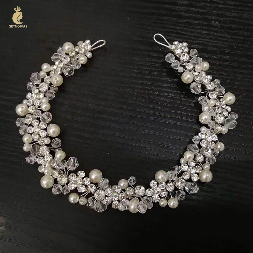 Cài Tóc Cô Dâu Đính Hạt Lấp Lánh Sang Trọng