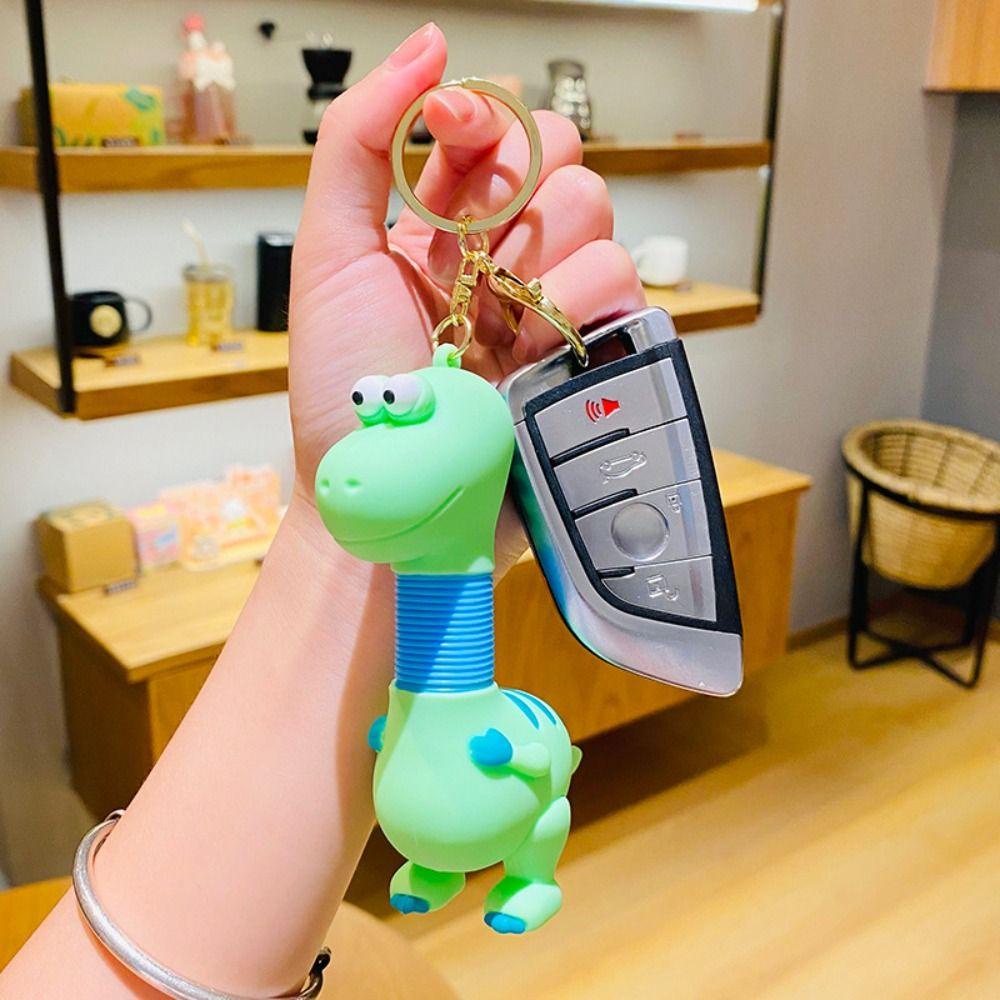 Shanhai Móc Khóa Khủng Long Thủy Thủ Mặt Trăng Bằng Silicon Thu Gọn Được