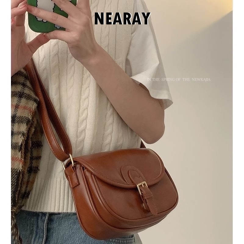 NEARAY túi đeo chéo ví nữ 2023 NEW phù hợp du lịch Fashion ULZZANG Vintage GYB23A01OL 41Z231013