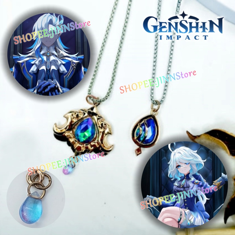 - Jn - Vòng Cổ Hóa Trang Nhân Vật game focalors furina game genshin furina / neuvillette vision Cho Cặp Đôi