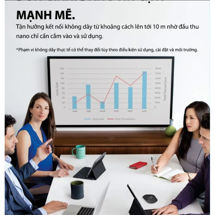 Chuột không dây Logitech M330 Silent Plus giảm ồn 90% - USB 2.4GHz, pin 2 năm