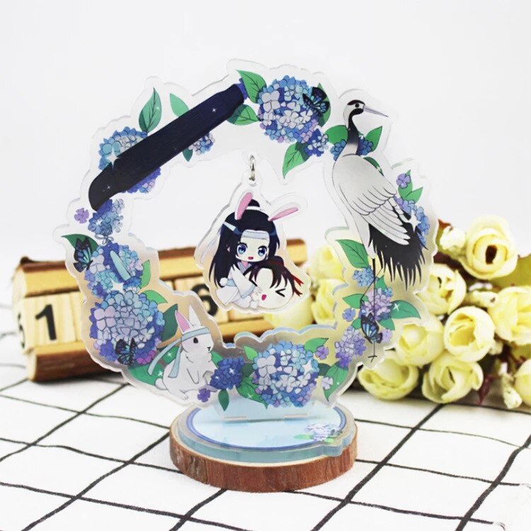 Mô hình đứng standee arcrylic Ma đạo tổ sư Ngụy Vô Tiện Lam Trạm Giang Trừng Ôn Ninh Kim Lăng decor góc học tập để bàn 1