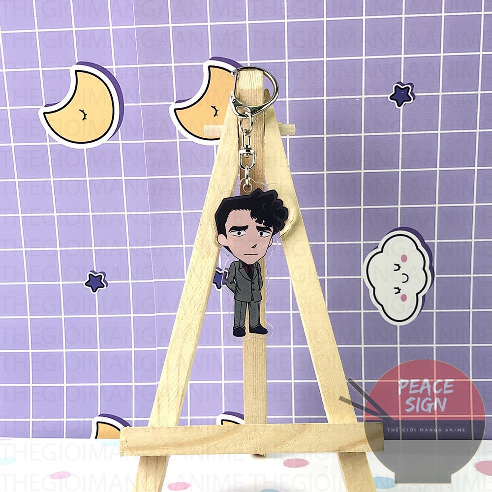 Móc khóa CONAN THÁM TỬ LỪNG DANH ver ĐỘI SĨ QUAN CẢNH SÁT in hình anime chibi