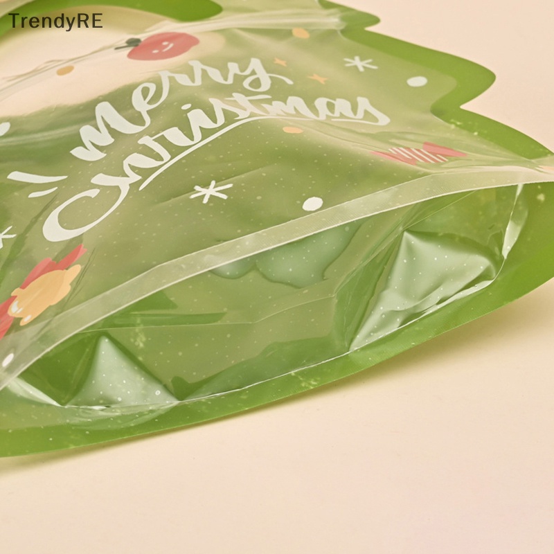 Set 10 Túi Đựng Bánh Kẹo Giáng Sinh Có Khóa Kéo