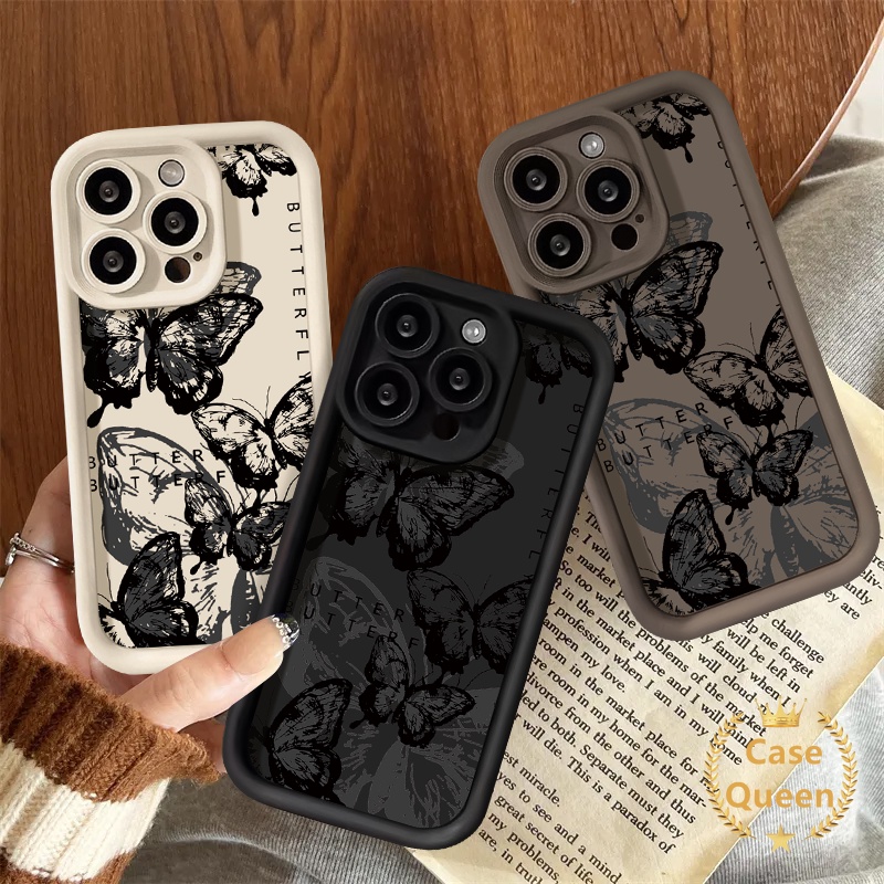 Đen Ốp Điện Thoại Cho redmi note 11 12 10s 9 10 8 pro max redmi 12c a1 12 10c a2 9a 10a 9 9t 9c nfc mi 11 12 lite poco c55 m3 x5 Ốp Điện Thoại Mềm