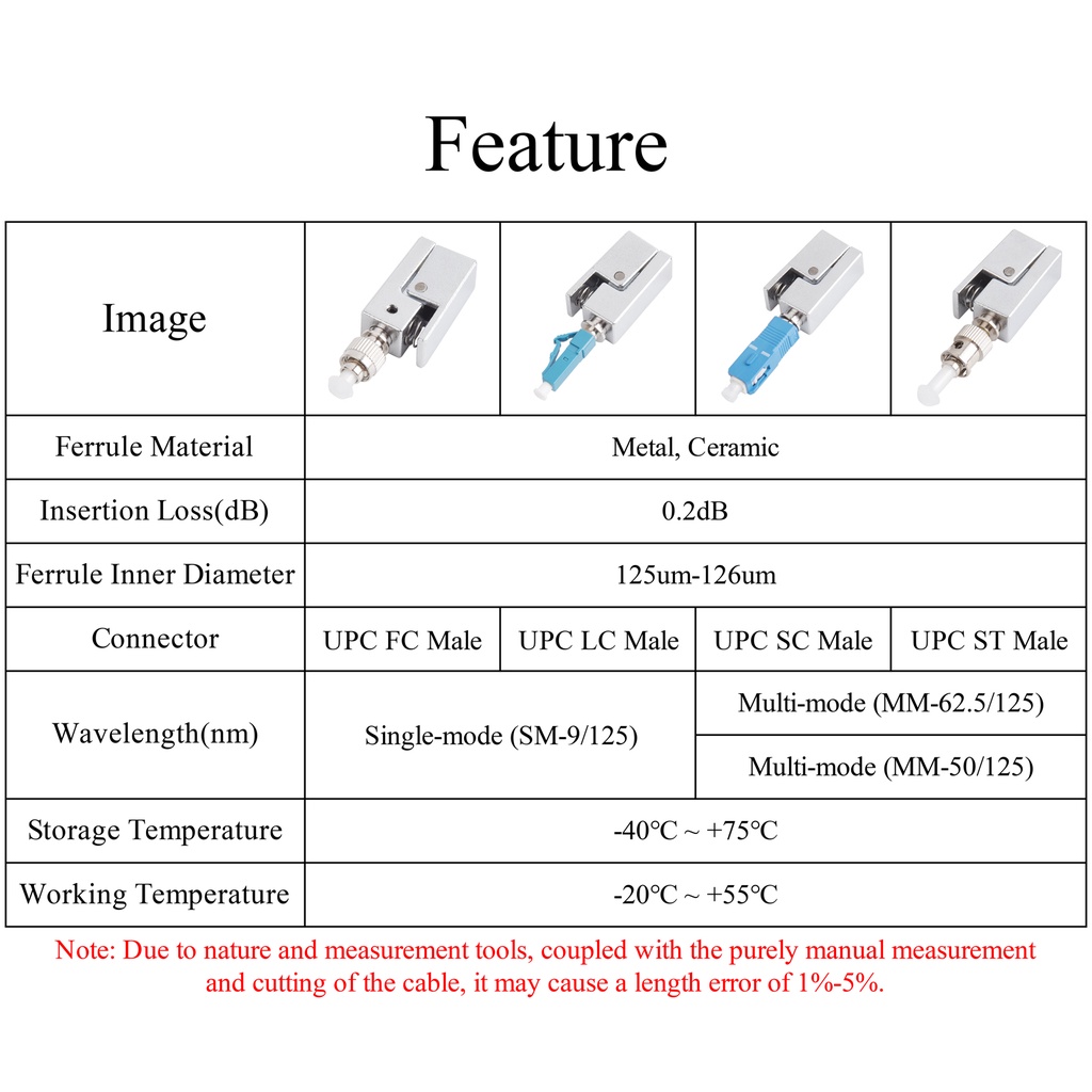 Đầu Nối Nhanh upc fc lc sc Đơn Chế Độ Nhanh Hình Vuông