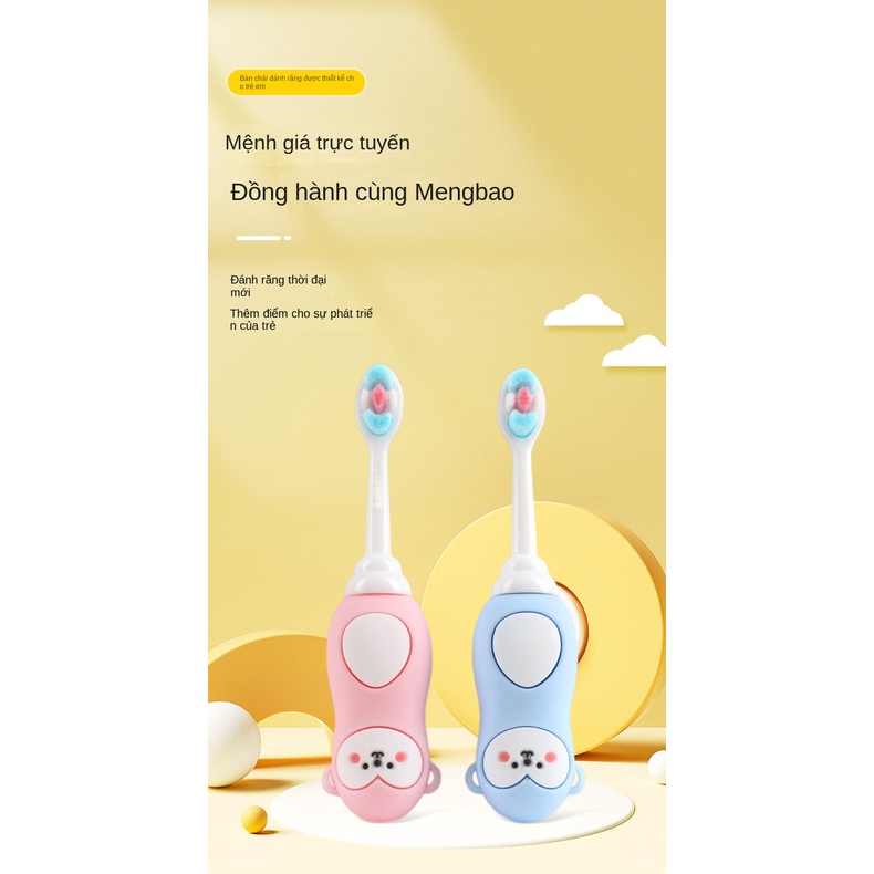 Dễ Thương Bàn Chải Đánh Răng Đầu Silicon Mềm Cho Bé 1-6 Tuổi