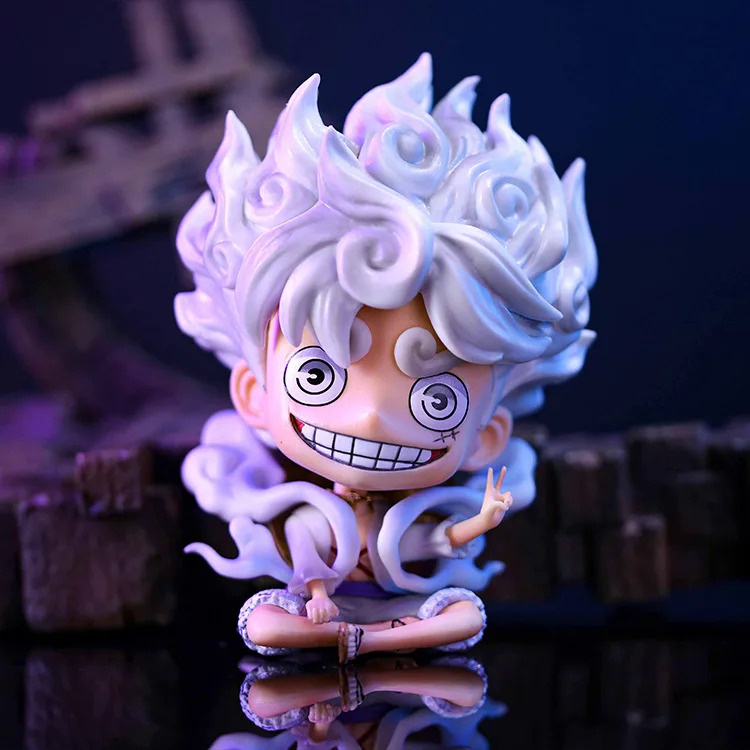 Mô Hình Nhân Vật luffy one piece Ngồi Bánh Răng 5 nika q ver... 13.5cm 13.5cm Búp Bê joyboy Kiểu Dáng Dễ Thương Xinh Xắn