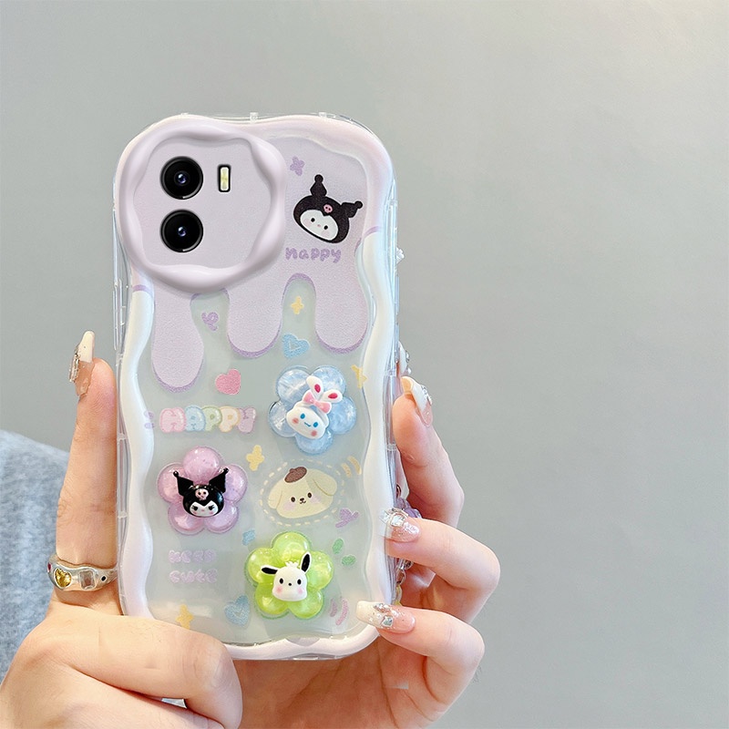 Ốp lưng  vivo y15s Bao Da Điện Thoại Gắn Búp Bê 3d Cho y15a y01 Ốp