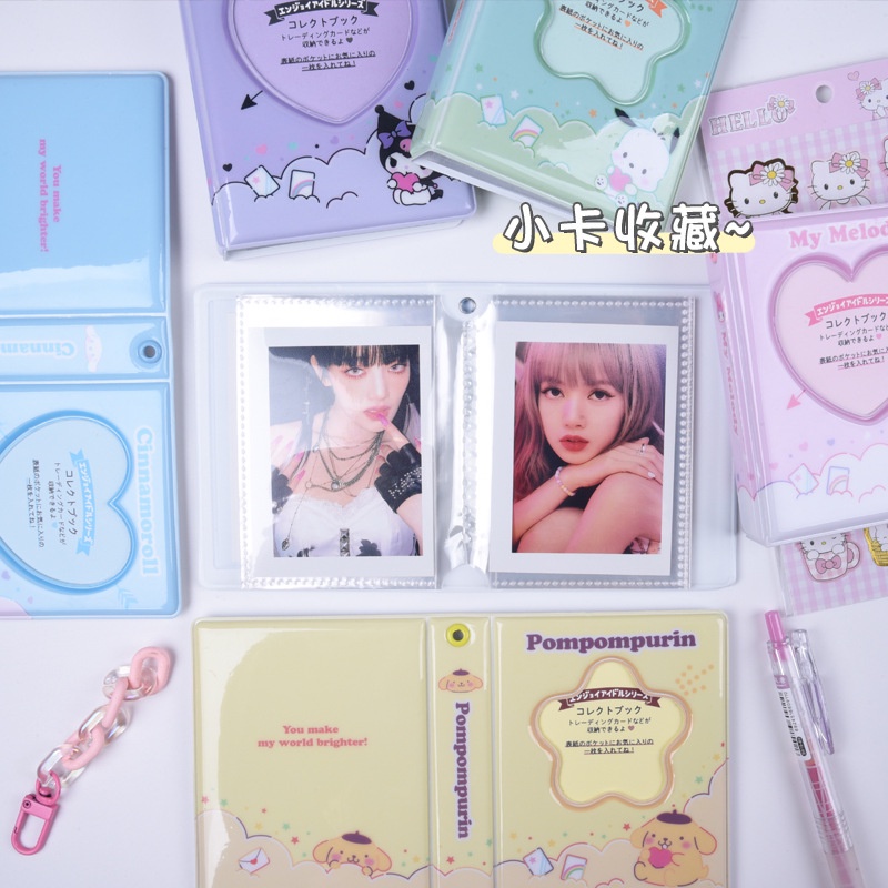 Kẹp Sách Ảnh polaroid Hình sanrio kuromi melody 3 inch