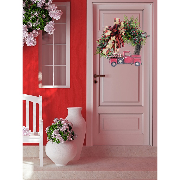 Hàng Mới Về Vòng Hoa Đỏ Trang Trí Giáng Sinh / Xe Tải ahlsen 2023 natal