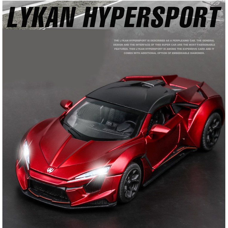 Siêu xe ô tô mô hình kim loại Fenyr SuperSport tỷ lệ 1:32 tặng ô tô