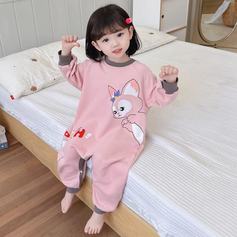 Túi Ngủ Chống Lạnh Họa Tiết Hoạt Hình Dễ Thương Cho Bé Gái