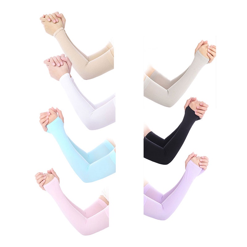 Koetsu Găng Cánh Tay Chống Nắng Bằng Lụa Lạnh Bảo Vệ Khi Lái Xe Ngoài Trời Mùa Hè Cho Nam Và Nữ