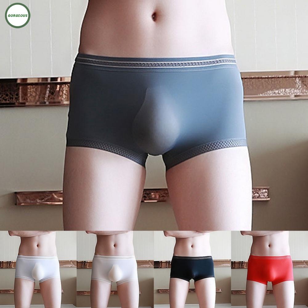 New Coming~Underwear Breathable Underpants Low Rise Bikini Male Panties See-through Pouch#Home Essentialses