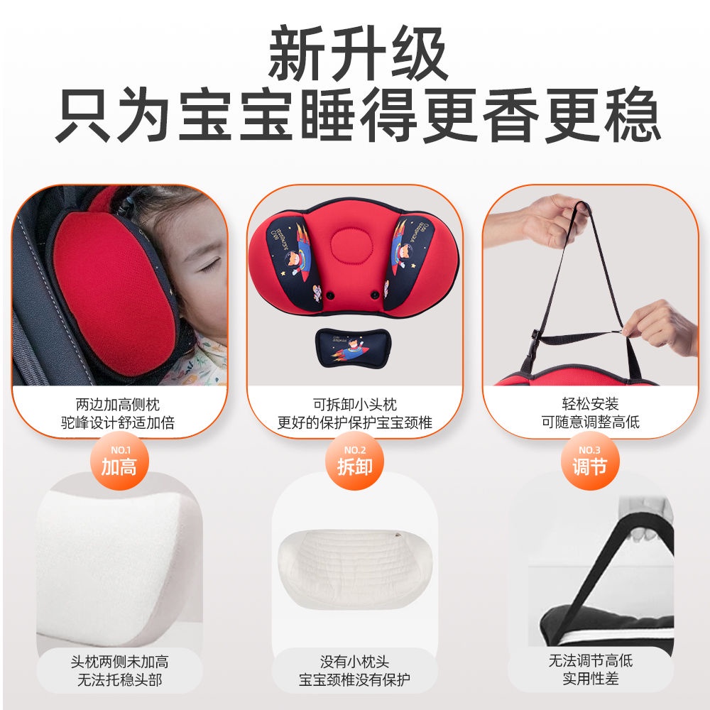 Gối Tựa Đầu Họa Tiết Hoạt Hình Dễ Thương Thoải Mái Cho Bé