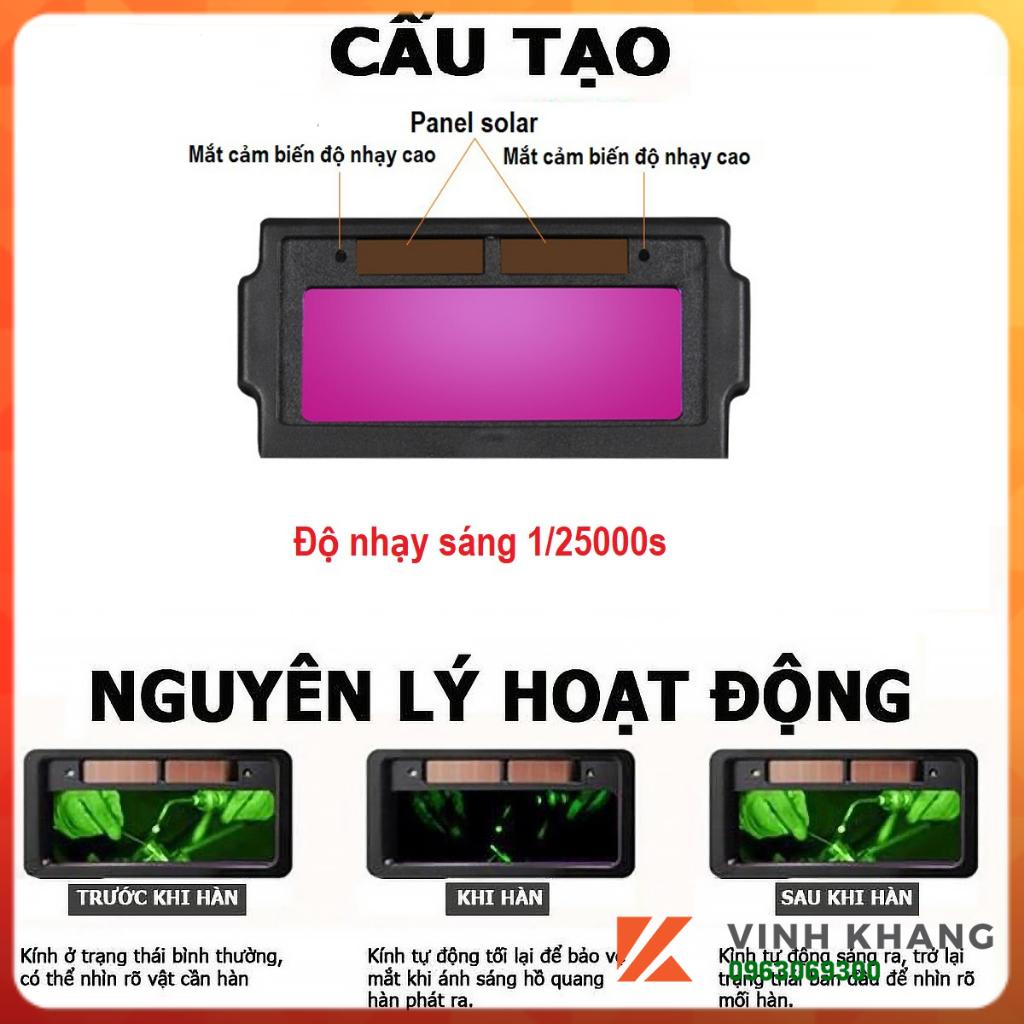 Mặt nạ hàn điện tử bằng nhựa độ cảm biến cao , mo hàn điện tử - Phụ kiện hàn mig, hàn que, hàn tig