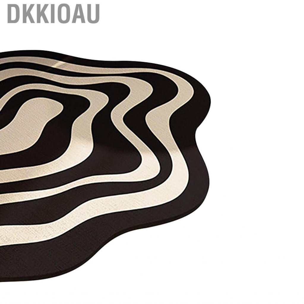Dkkioau Irregular Shaped Bathroom Rug Strong Water Absorption Soft Floor Mat Diatom Ooze -slip Quick Dry Home Small Carpet
