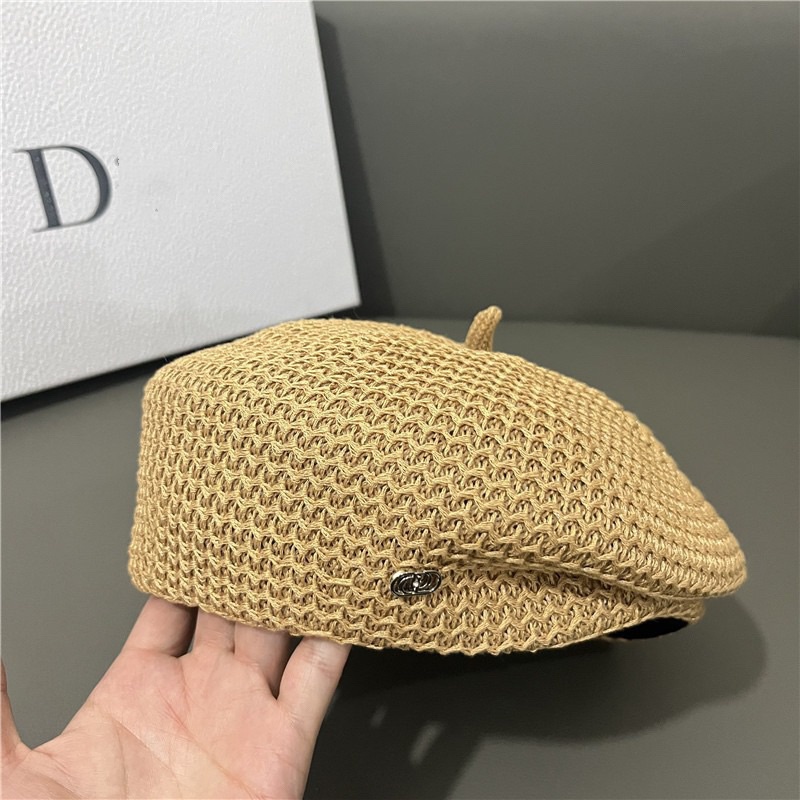 Mũ Beret Màu Trơn Phong Cách Hàn Quốc Thời Trang Xuân Hè Cho Nam Và Nữ