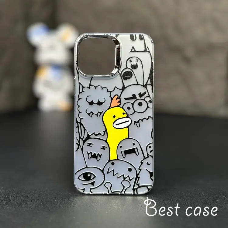 Ốp Điện Thoại Họa Tiết Ma Đáng Yêu Cho iphone 11 12 13 14 15 pro max