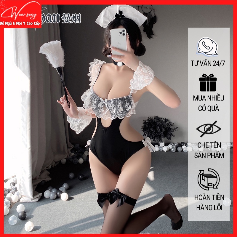 Nữ Hầu Gái Sexy Gợi Cảm Liền Thân 8465 CWEAR.SEXY.ĐỒ NGỦ & NỘI Y CAO CẤP