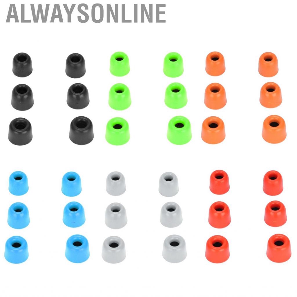 Alwaysonline Replacement Eartips  Reusable  Tips Memory Foam for 4.3mm‑6.0 Mm Earphones