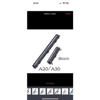 Nút nhựa mở nguồn volume samsung a20/a30/a40/a50/a70 màu đen