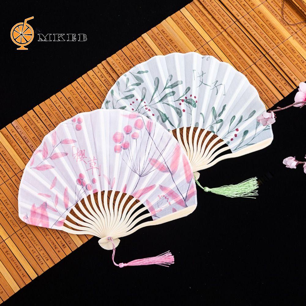 Quạt Gấp Bằng Tre Hình Vỏ Sò Phong Cách Nhật Bản Nghệ Thuật