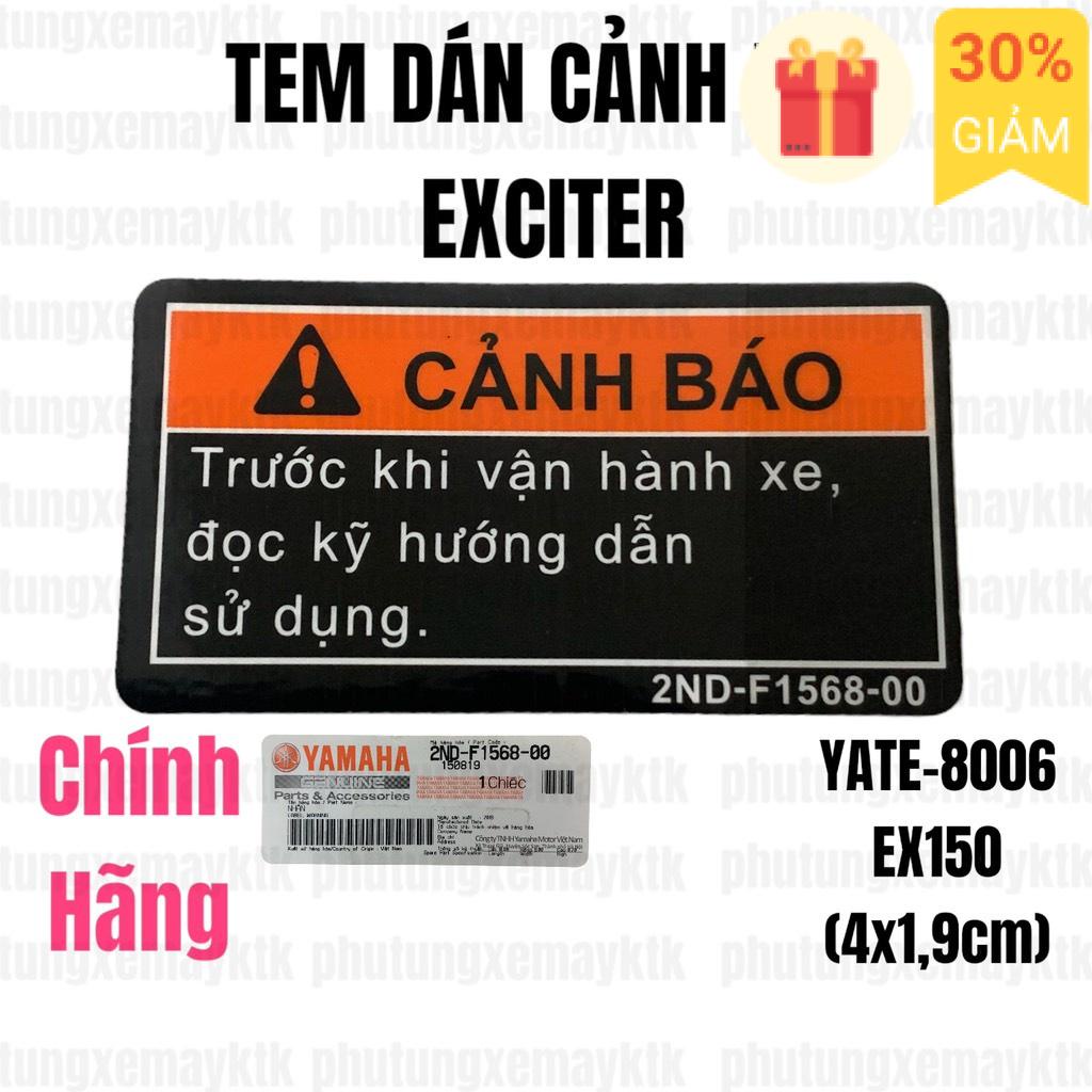 [Chính hãng Yamaha]YATE-8006-Tem dán EXCITER 150(4x1,9cm)