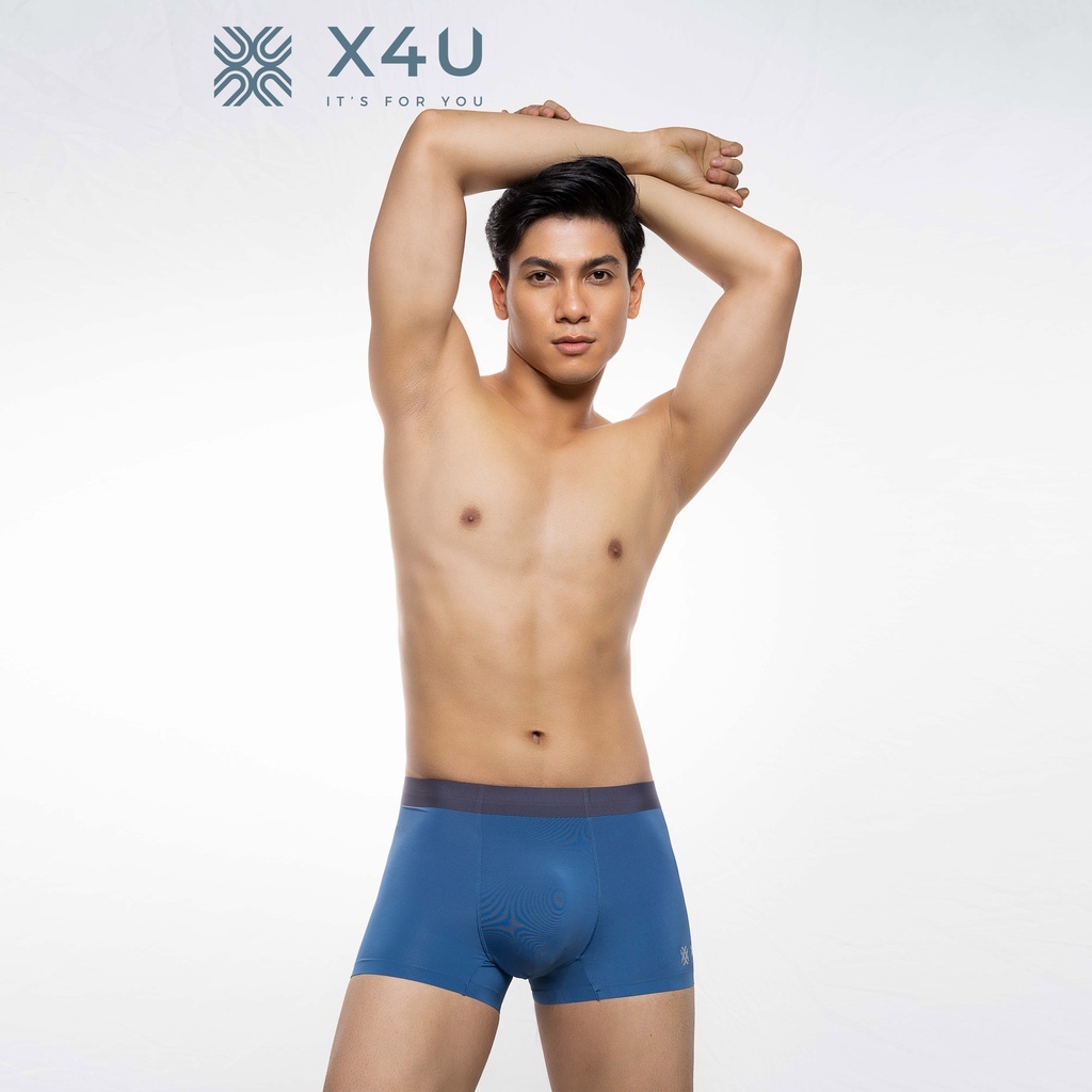 Quần lót nam Boxer x4u thun lụa mịn mát cao cấp NANGEVA ms661