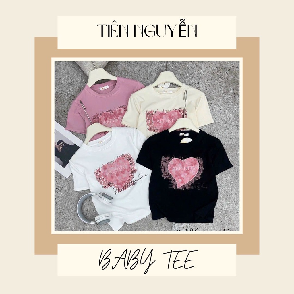 ÁO THUN PHOM BABY TEE TIM A39 BIG SIZE 55-90KG