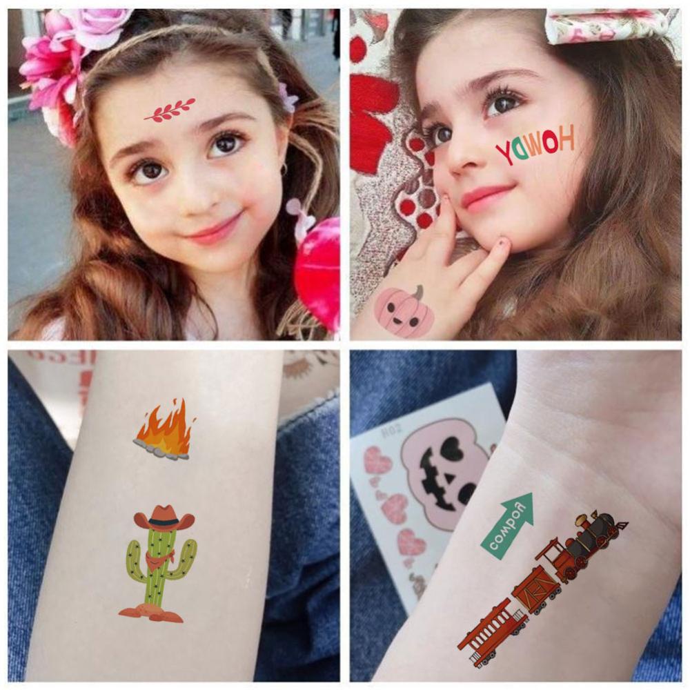 Sms Hình Xăm Dán Chống Thấm Nước Hình Cao Bồi Dễ Thương Cho Bé c9f4