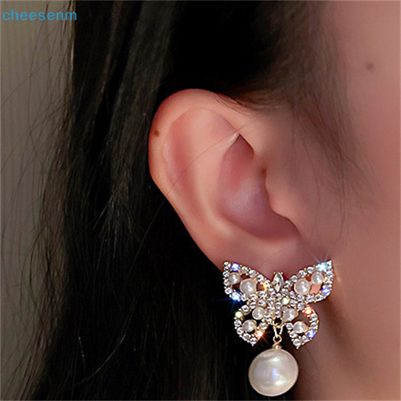 1 Cặp Bông Tai Đính Đá Ngọc Trai Nhân Tạo Thời Trang Dành Cho Nữ