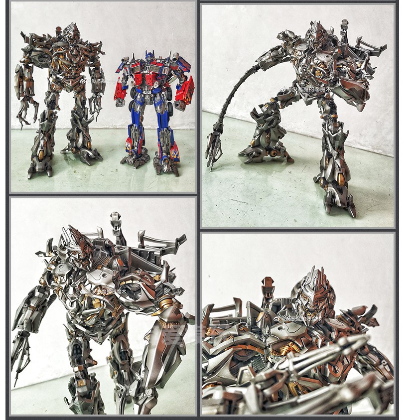 Mô hình Transformer Megatron robot chính hãng Black Mamba LS 06Tặng ô tô