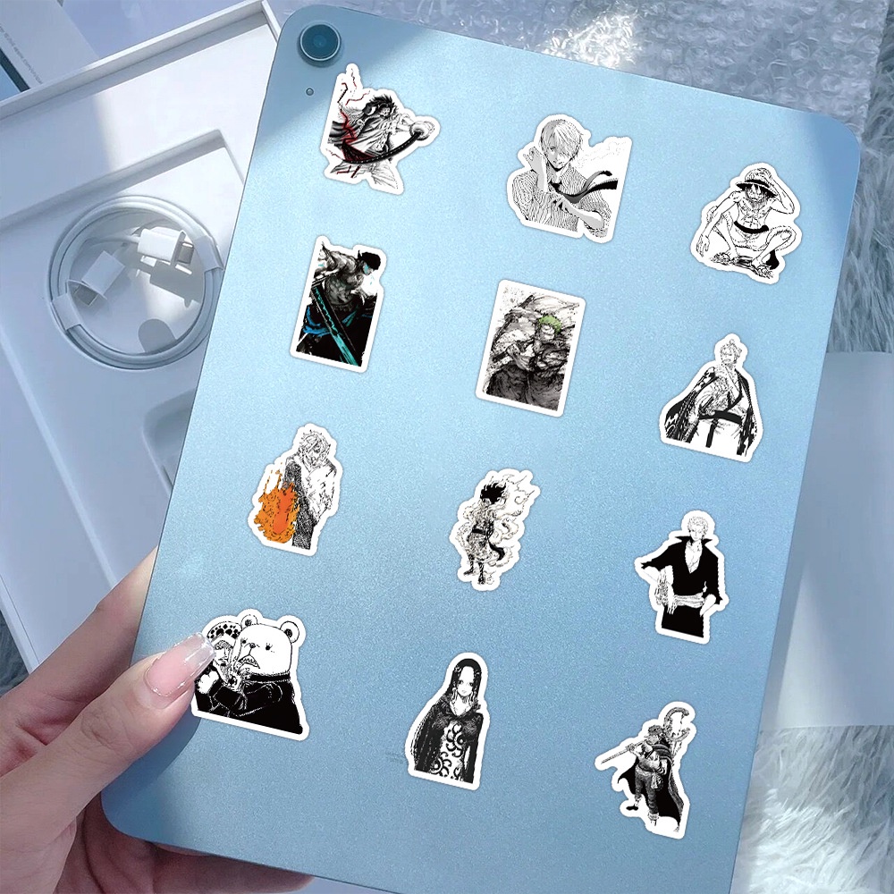 Bộ 100 Nhân Vật Hoạt Hình one piece Ngộ Nghĩnh Miếng Dán Trang Trí Mũ Bảo Hiểm Hình luffy graffiti Độc Đáo