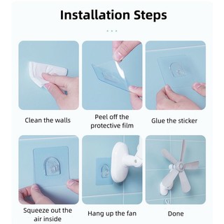 Bộ 3 Miếng Dán Quạt Điện Gắn Tường