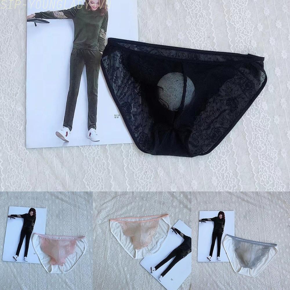 Quần Lót Ren Nam Co Dãn Màu Xám / Đen / Hồng / Da m 2xl