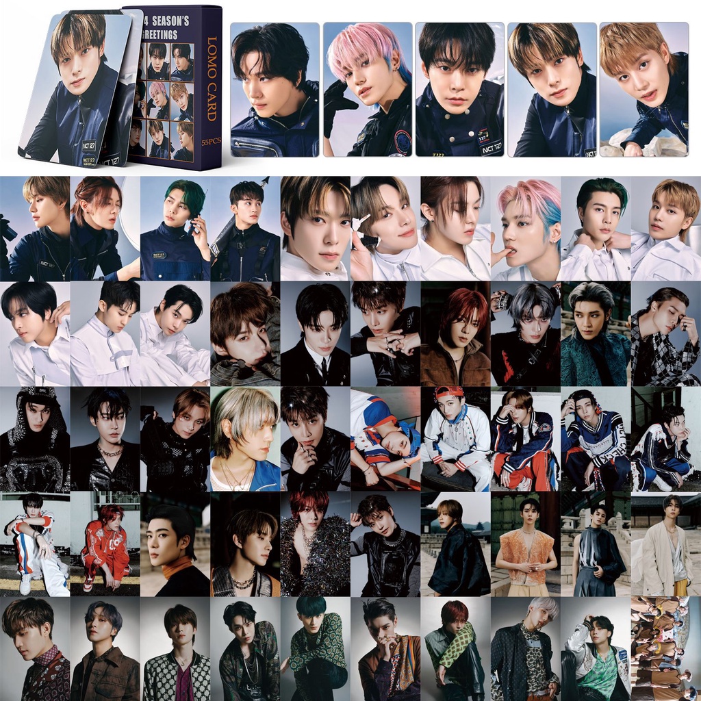 NCT127 2024 Season's Greetings Photocard Lomo Card Postcard 55pcs/box