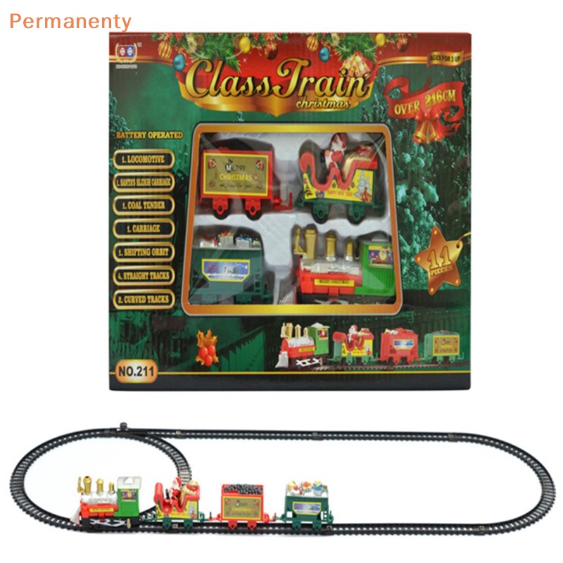 Đồ Chơi Xe Lửa Điện Tử Có Khung Đường Ray Xe Lửa & Đường Ray Phát Ra Âm Thanh & Ánh Sáng Quà Tặng Giáng Sinh