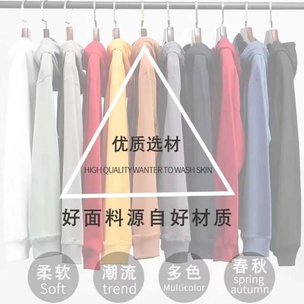 Zhitao Áo hoodie baju baju Dài Tay Oversize Chất Liệu cotton Phong Cách Hàn Quốc size m-5xl